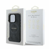 Guess 4G Ring Classic Logo MagSafe - Coque iPhone 16 Pro (noir)