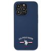 Silikonové logo US Polo Assn - pouzdro na iPhone 13 Pro (tmavě modré)