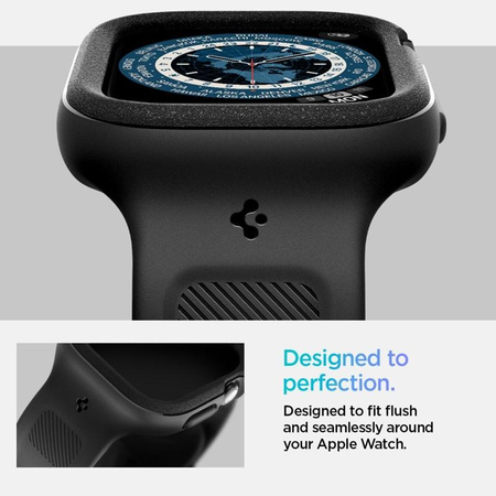 Spigen Vault Pro - Řemínek s pouzdrem pro Apple Watch 10 42 mm (Matně černý)