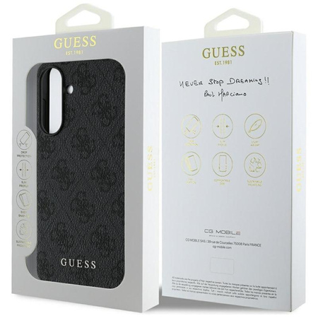 Guess 4G Charms Collection - Pouzdro pro Samsung Galaxy A56 5G (černé)