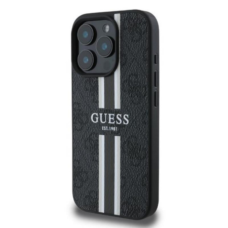 Guess 4G Printed Stripes MagSafe - Hülle iPhone 16 Pro Max (schwarz)