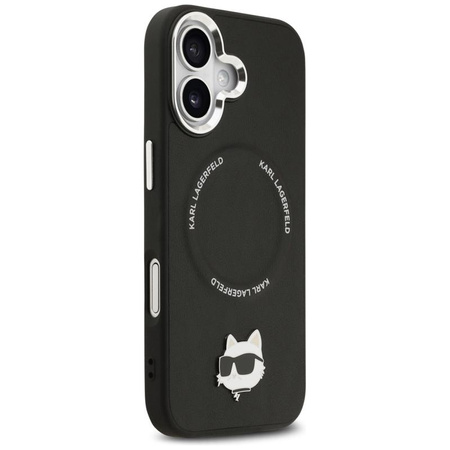 ETUI DO IPHONE 17 do MAGSAFE KARL LAGERFELD ORYGINALNE CZARNE SKÓRZANE CASE