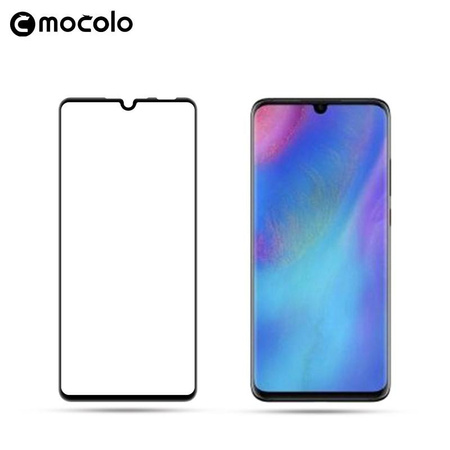Mocolo 3D 9H Full Glue - Voller Bildschirmschutz Glas für Huawei P30 Lite (Schwarz)