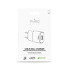 PURO White Mini Travel Fast Charger - USB-A 12 W 2.4 A Fast Charger (white)