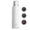 PURO Smart Bottle - 500ml INOX thermal bottle with LED smart cap (White)