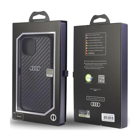 Audi Carbon Fiber - Case for iPhone 12 / iPhone 12 Pro (Black)