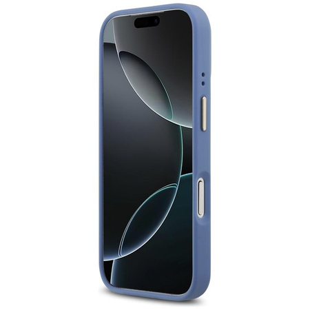 Guess 4G Strass Logo MagSafe - Hülle iPhone 17 Pro (Blau)