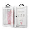Guess Liquid Glitter Hearts - Etui iPhone SE 2020 / 8 / 7 (różowy/czerwony)