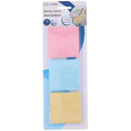 Topwrite - Haftnotizenset 3x 50 Stk.