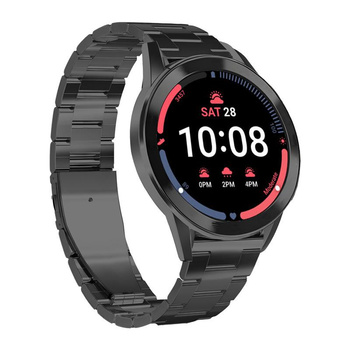 PURO Metall-Edelstahlband - Armband / Edelstahlarmband für Samsung Galaxy Watch 5 / Watch 5 Pro / Watch 4 / Watch 4 Classic (schwarz)