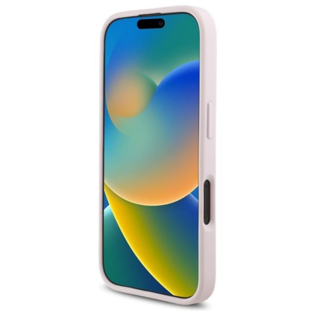 Karl Lagerfeld steppelt aláírás - iPhone 16 tok (rózsaszín)