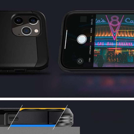 Spigen Tough Armor - pouzdro pro iPhone 12 / iPhone 12 Pro (černé)