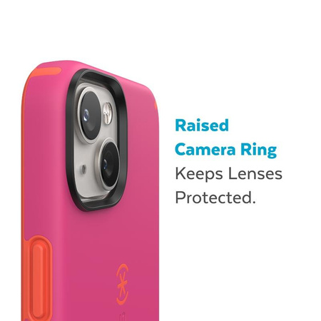 Speck CandyShell Pro + MagSafe - Etui iPhone 14 Plus z powłoką MICROBAN (Digital Pink / Energy Red)