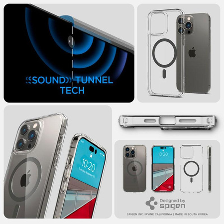 Spigen Ultra Hybrid MagSafe - Étui pour iPhone 14 Pro Max (Graphite)