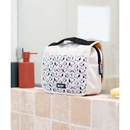 Snoopy - Travel cosmetic bag with hanging handle