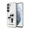 Karl Lagerfeld IML Glitter NFT Karl & Choupette - Etui Samsung Galaxy S23+ (Transparent)