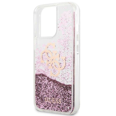 Guess Liquid Glitter 4G Big Logo - iPhone 13 Pro Max Case (pink)