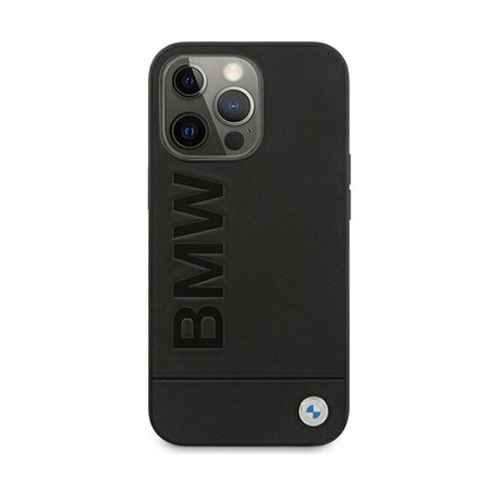 BMW Signature Logo Imprint - Hülle für iPhone 13 Pro Max (Schwarz)