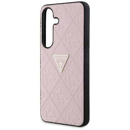 Guess Hot Stamp 4G Pattern Triangle Metal Logo - Case for Samsung Galaxy S25 (pink)