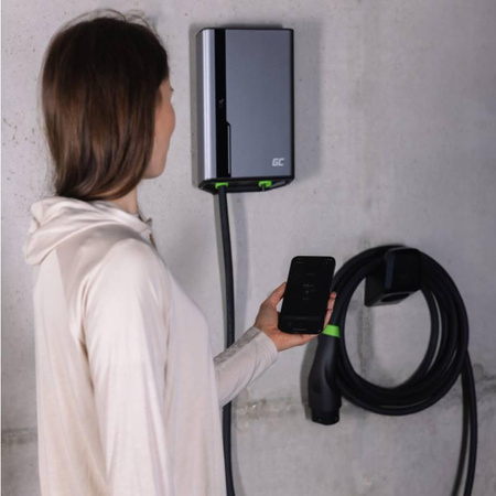Green Cell - Habu Support pour câble de recharge de voiture électrique pour prise de type 2