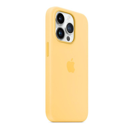 Apple Silikonhülle - Silikonhülle mit MagSafe für iPhone 14 Pro (blassgelb)