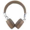 Guess Grained Classic Round Shape - Wireless Over-Ear Bluetooth ENC Headphones (Brown)