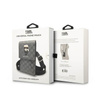 Karl Lagerfeld Monogram Ikonik Patch Wallet Phone Bag - Torba na smartfona i akcesoria (srebrny)
