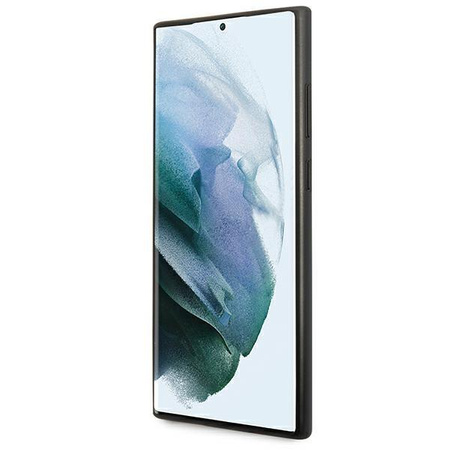 Guess 4G fém arany logó - Samsung Galaxy S22 Ultra tok (szürke)