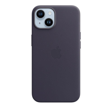 Apple Leather Case - Skórzane etui z MagSafe do iPhone 14 (atramentowy)