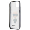 Karl Lagerfeld Ikonik Karl - iPhone 13 tok (átlátszó / fekete keret)