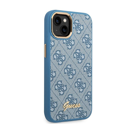 Guess 4G Metal Camera Outline Case – Etui iPhone 14 Plus (niebieski)