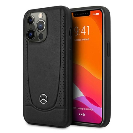 Mercedes Leder Urban Line - iPhone 13 Pro Max Tasche (schwarz)
