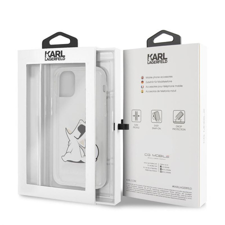 Karl Lagerfeld Choupette Fun Sunglasses - pouzdro pro iPhone 11 Pro (průhledné)