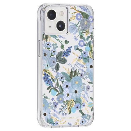 Rifle Paper Clear - pouzdro pro iPhone 14 (Garden Party Blue)