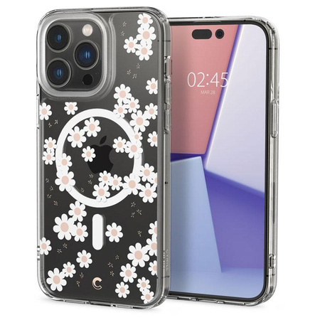 Spigen Cyrill Cecile MagSafe - Case for iPhone 14 Pro (White Daisy)