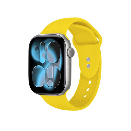 Crong Liquid - Cinturino per Apple Watch 38/40/41/42 mm (Giallo)