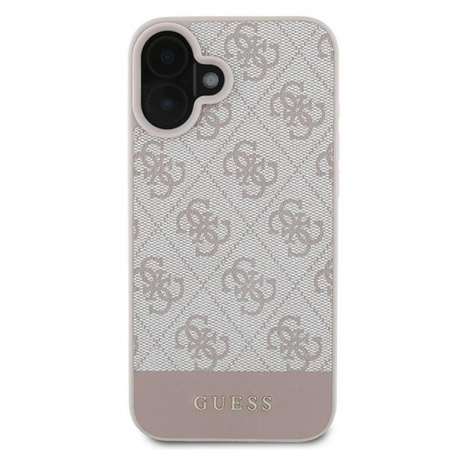 Guess 4G Bottom Stripe - iPhone 16 Plus tok (rózsaszín)