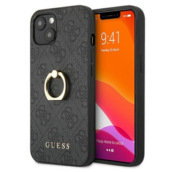 Pouzdro Guess 4G Ring Case - pouzdro pro iPhone 13 (šedé)