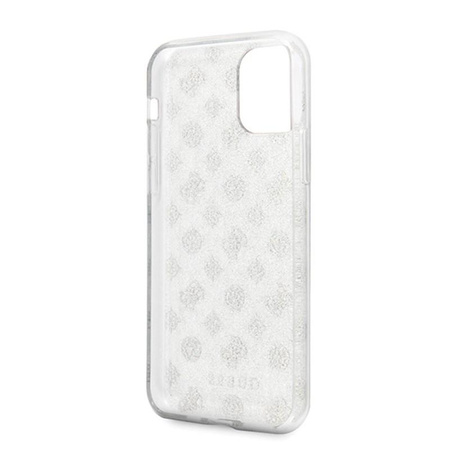 Guess 4G Peony Glitter - Coque iPhone 11 Pro (Argent)