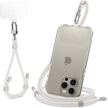 Spigen Universal Strap Set Crossbody & Wrist - Handytrageriemen für Schulter & Handgelenk (Pearl White)