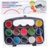 Topwrite - Set von Farben auf Wasserbasis 12 Farben + Pinsel