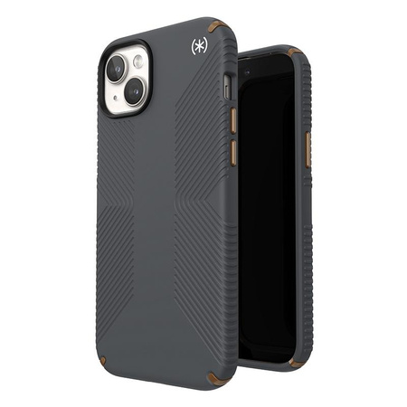Speck Presidio2 Grip Magsafe - iPhone 15 Plus / iPhone 14 Plus Case (Charcoal Grey / Cool Bronze / White)
