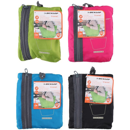 SKŁADANA TORBA PODRÓŻNA NA ZAKUPY, Zielona, Dunlop 21 L