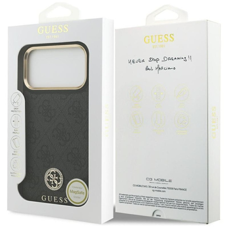 Guess 4G Strass Logo MagSafe - Case iPhone 17 Pro Max (black)