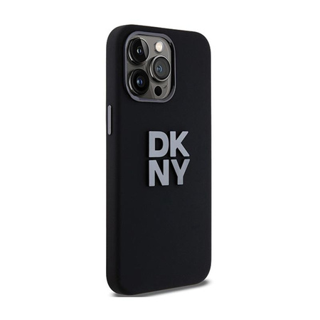 DKNY Liquid Silicone Metal Logo - iPhone 15 Pro Max Case (black)
