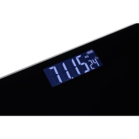 Grundig - Elektroniczna waga łazienkowa, szklana, do 180 kg (czarny)