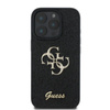 Pouzdro Guess Fixed Glitter Big 4G - iPhone 16 Pro (černé)