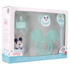 Mickey Mouse - kojenecká sada (láhev s dudlíkem 240 ml, anatomická savička, kousátko, držák na kousátko) (Cool)