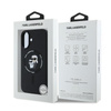 Karl Lagerfeld Silicone Karl & Choupette Ring MagSafe - Case for iPhone 16 Plus (black)