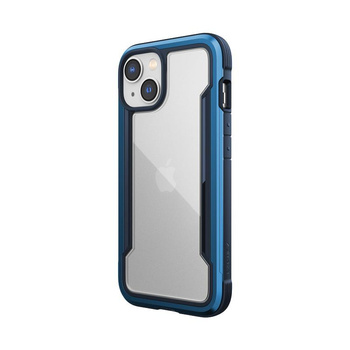 X-Doria Raptic Shield - Coque aluminium iPhone 14 (Testé en chute 3m) (Bleu Marine)